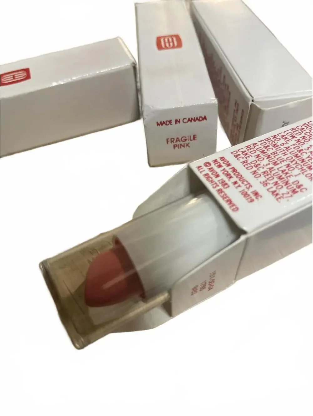 Avon Lipstick Lot Fragile Pink Shades Vintage VTG New in Box